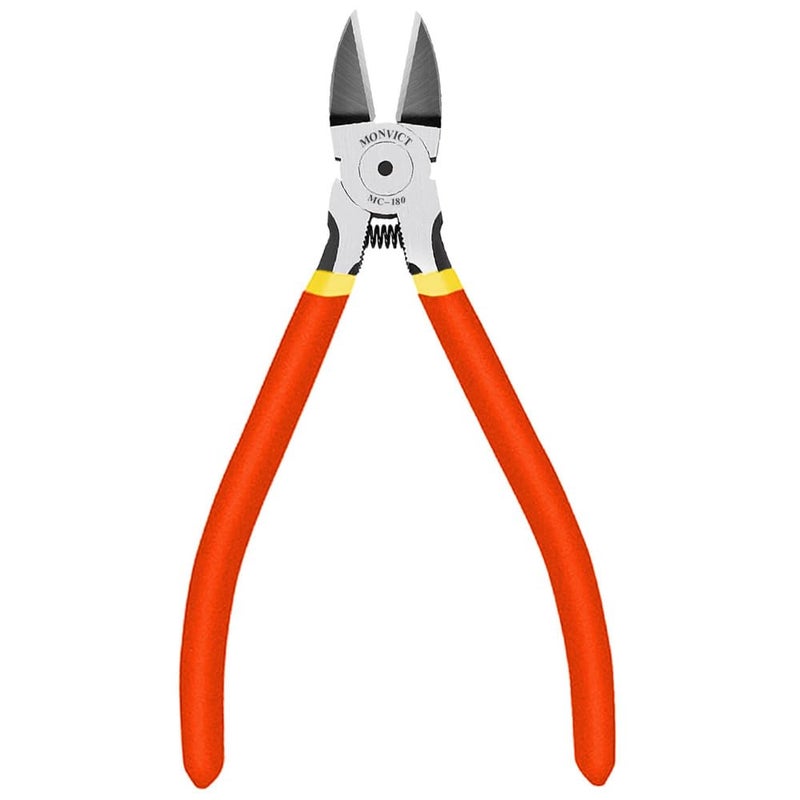 MONVICT Wire Cutters, 6 inch Precision Flush Side Cutters with Longer Cutting Edge Ultra Sharp & Powerful Heavy Duty Pliers, Ideal for Cables, Wires, Zip Ties, Electrical & Any Clean Cut Needs - Image 1